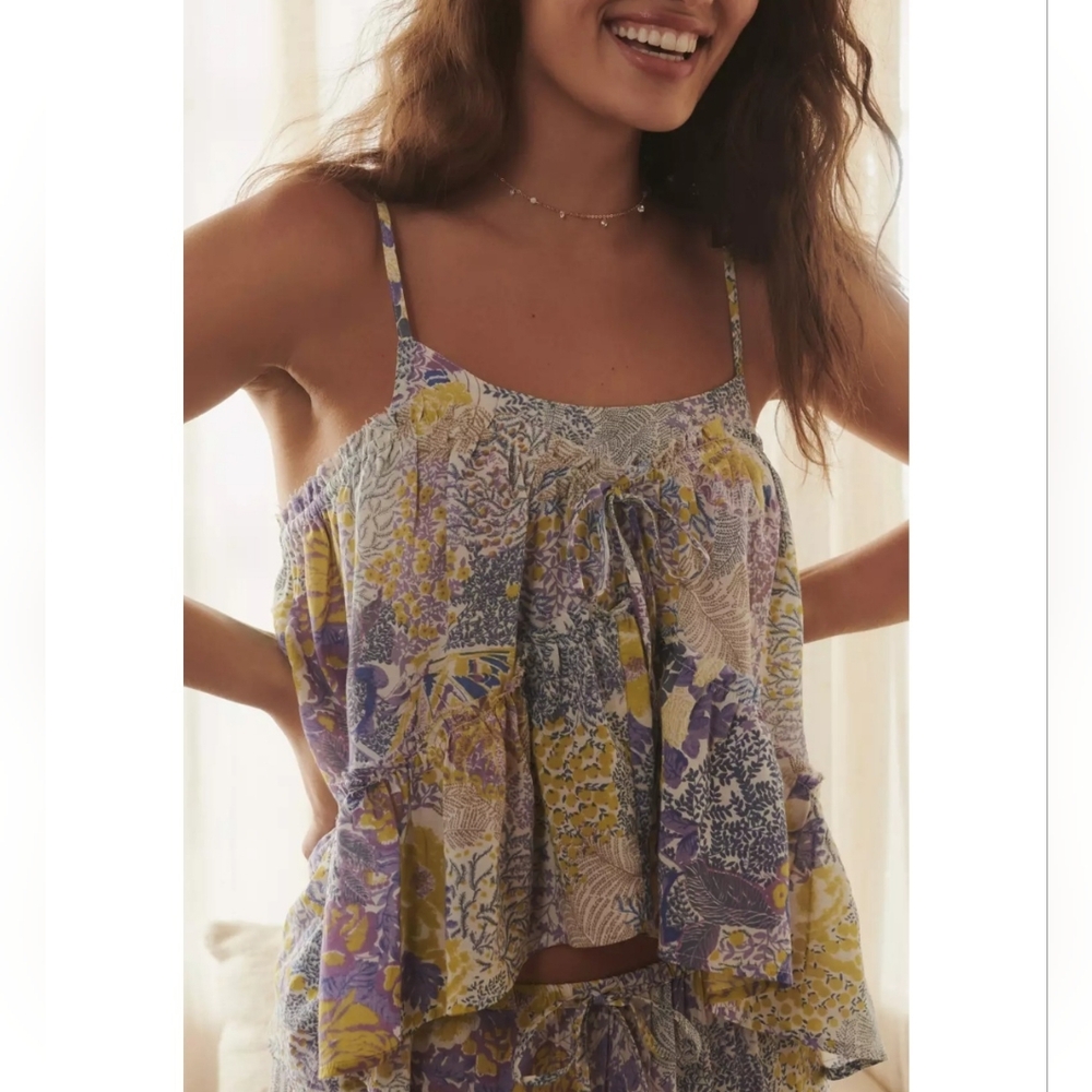 NWT! Anthropologie Printed Sleep Cami - Picture 2 of 10
